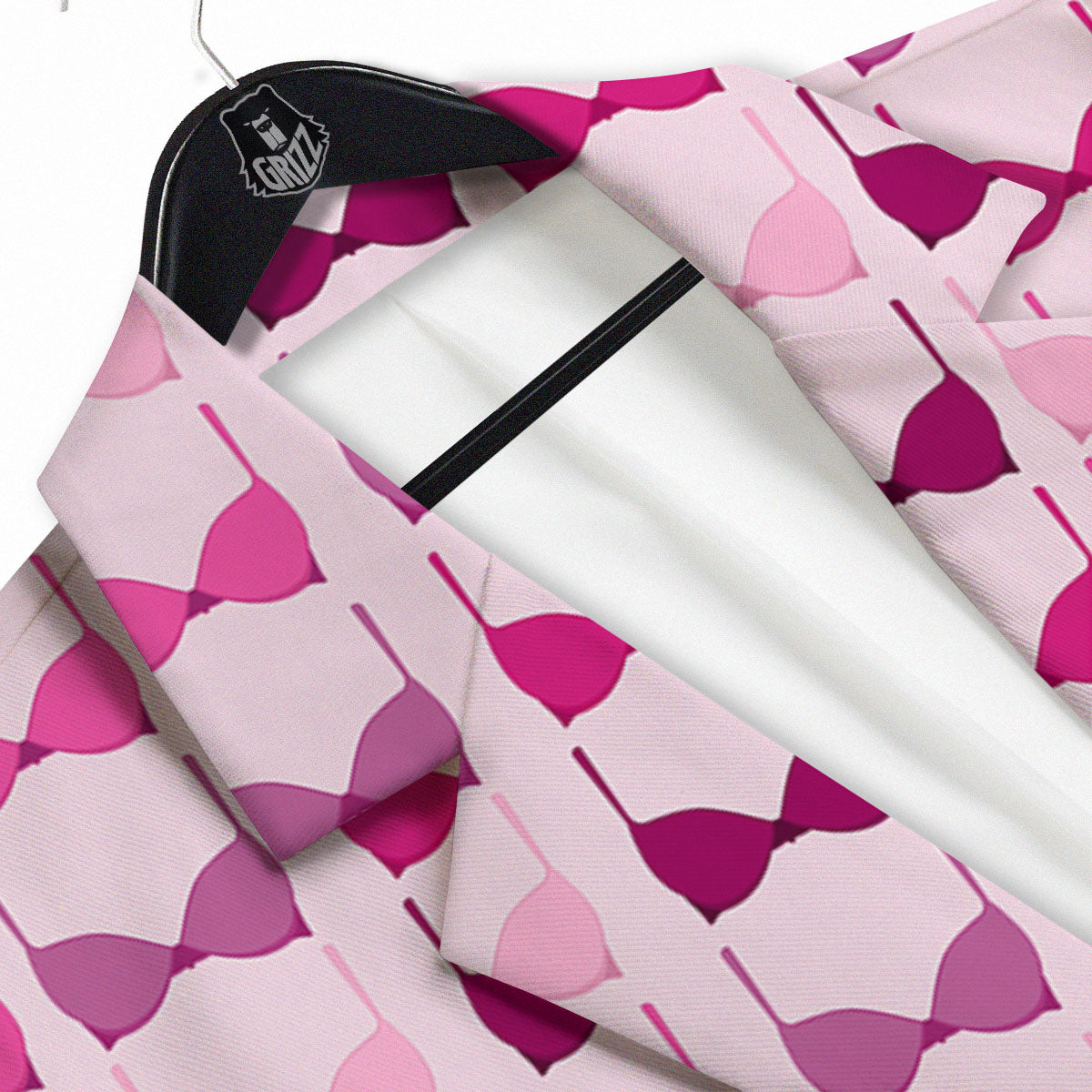 Breast Cancer Pink Bra Print Pattern Men's Sport Coat-grizzshop