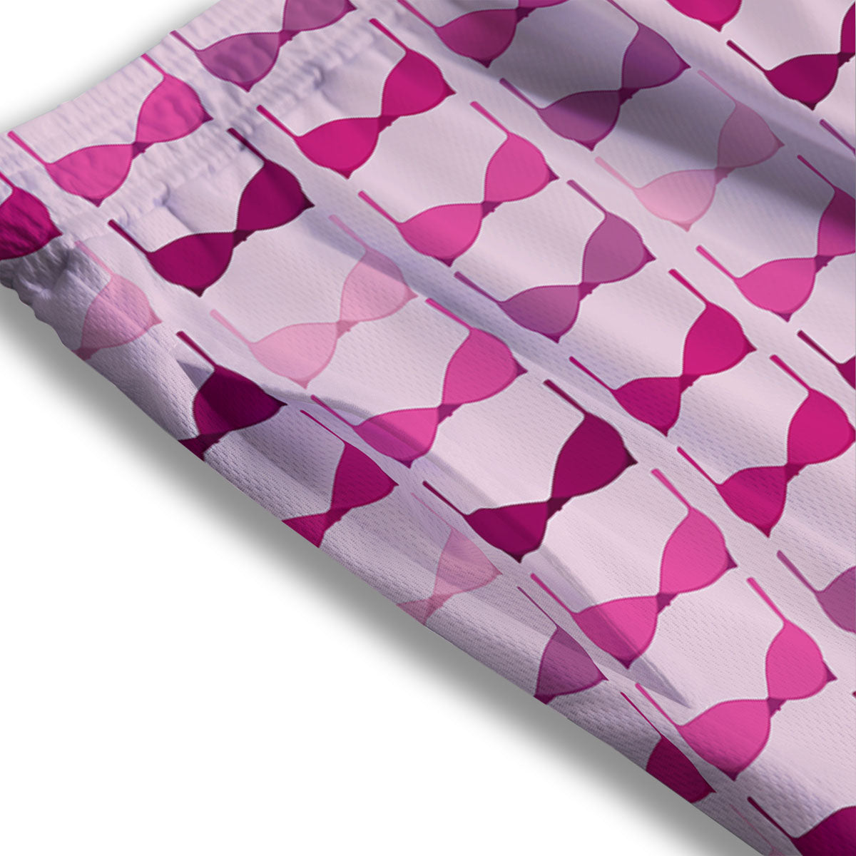 Breast Cancer Pink Bra Print Pattern Mesh Shorts