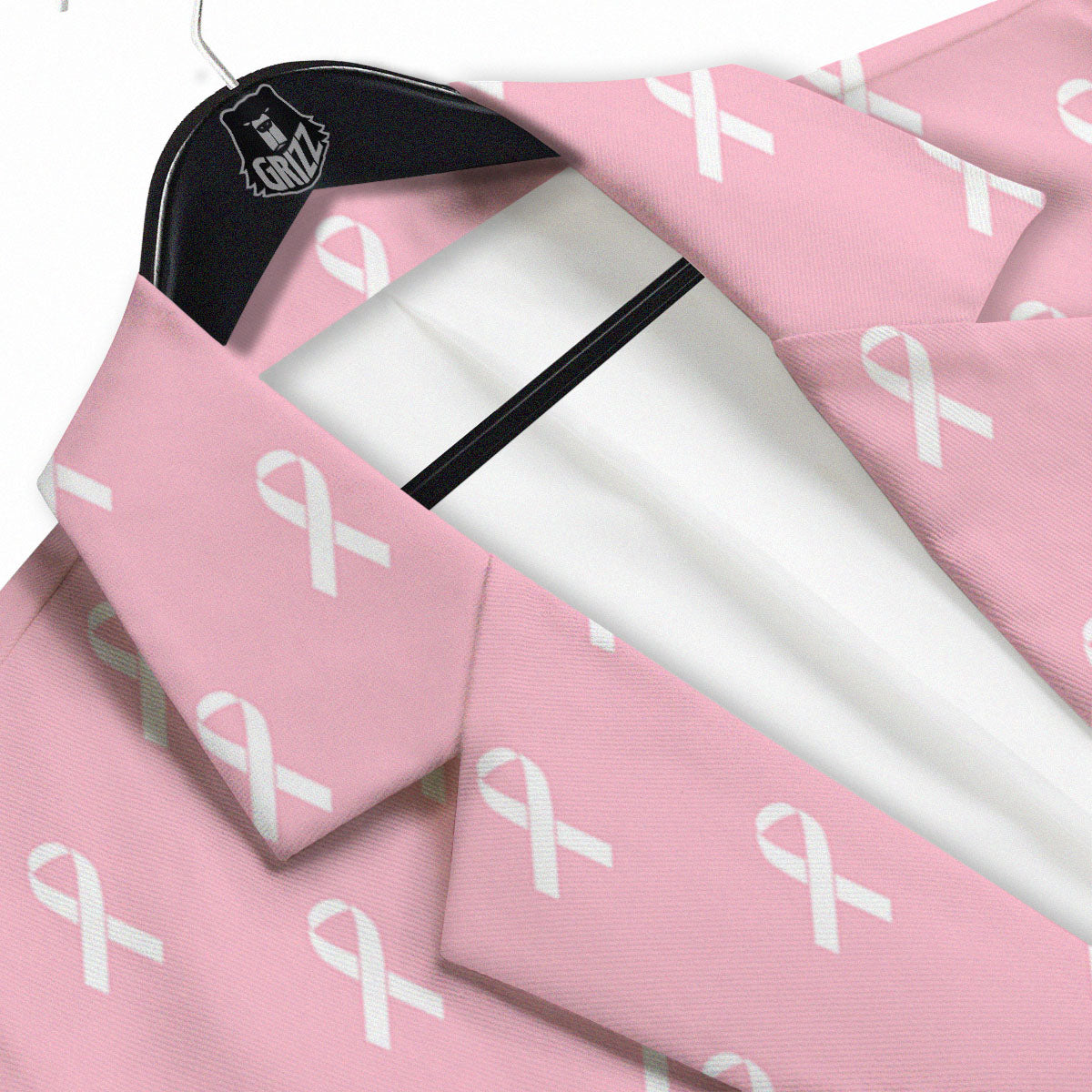 Breast Cancer Pink Pink Pattern Men's Sport Coat-grizzshop