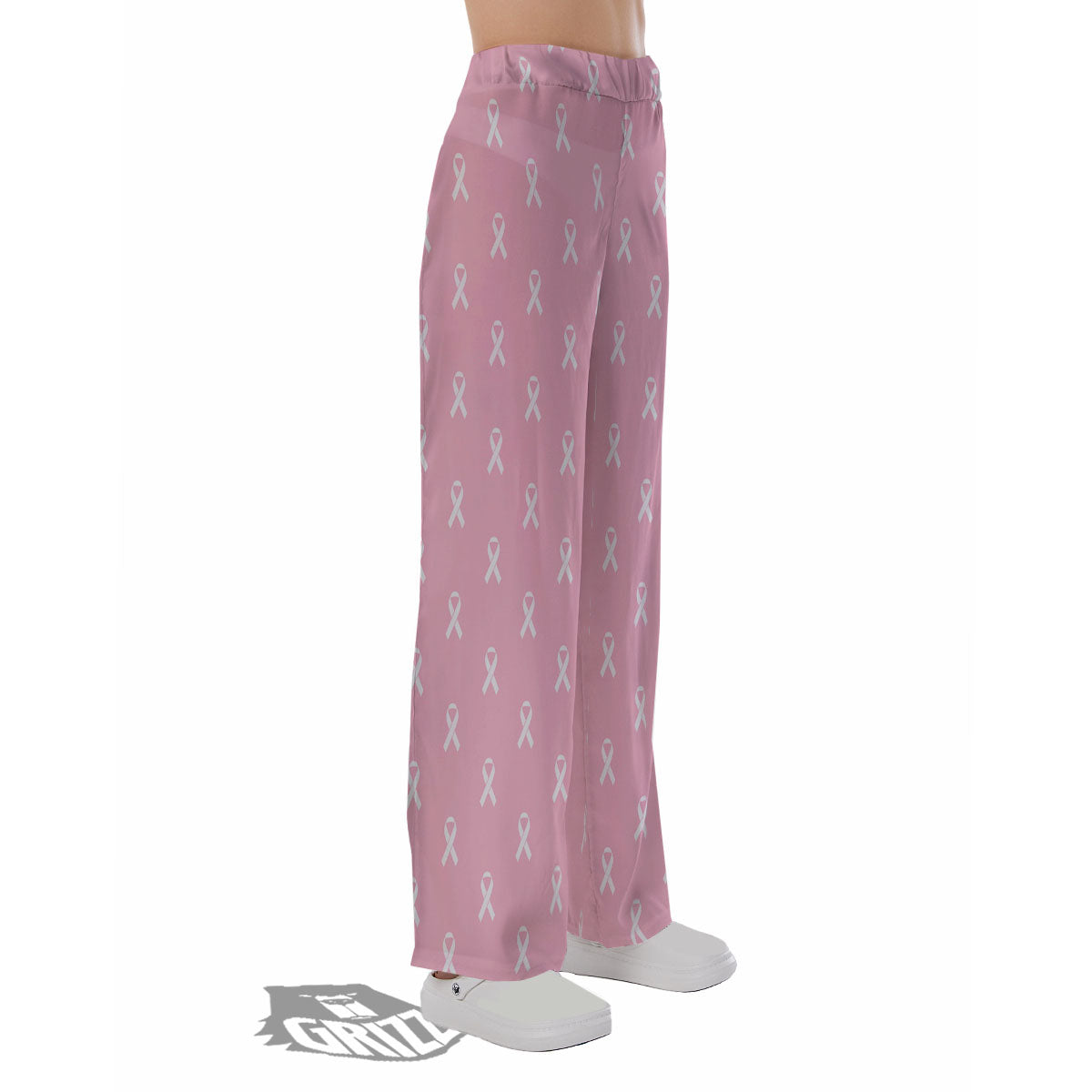 Breast Cancer Pink Pink Pattern Pajama Pants-grizzshop