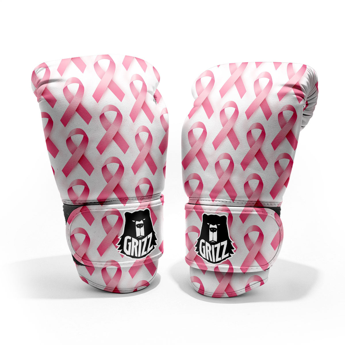 Breast Cancer Pink Ribbon Print Pattern Pro Boxing Glove