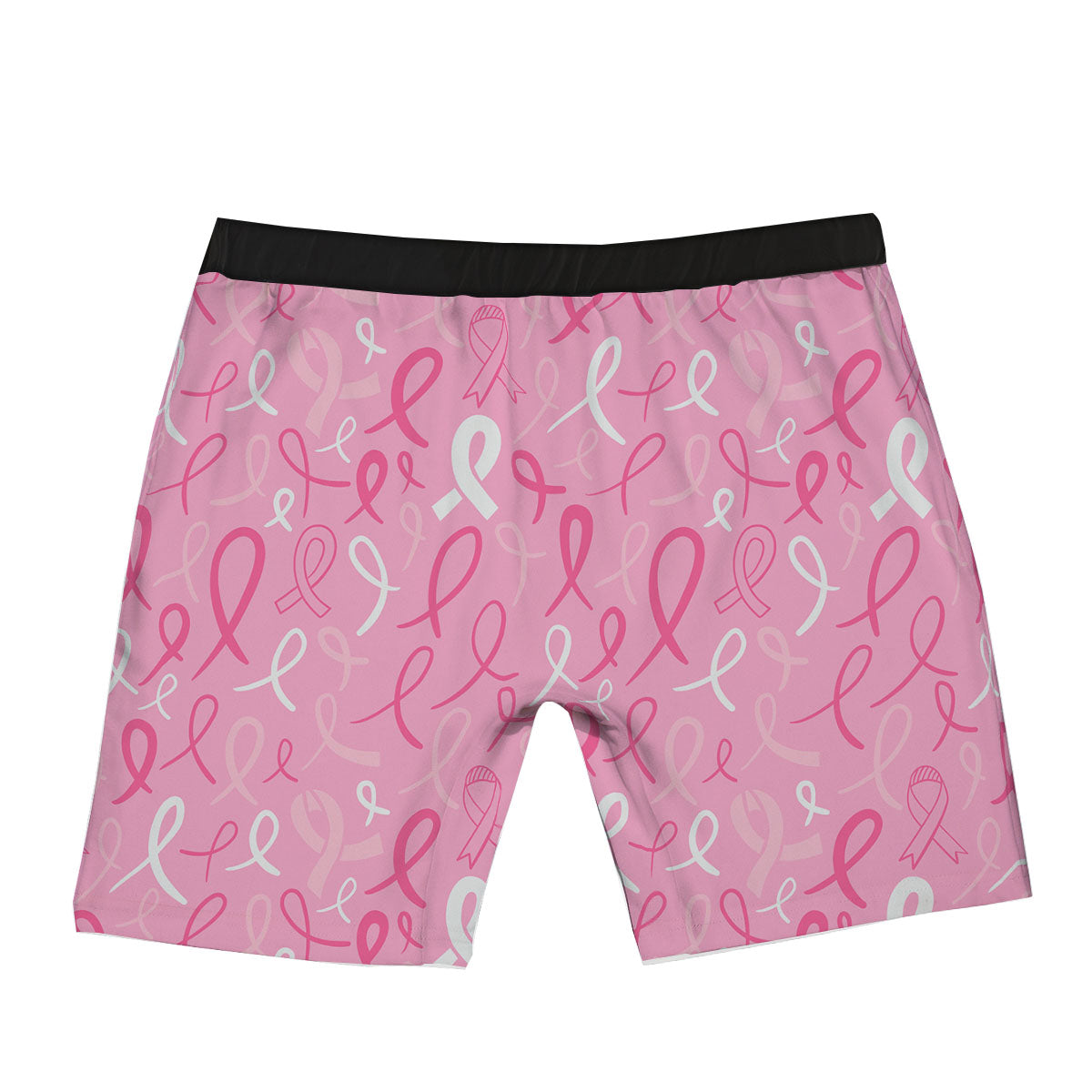 Breast Cancer Ribbon Pink Print Pattern Boxer Briefs-grizzshop