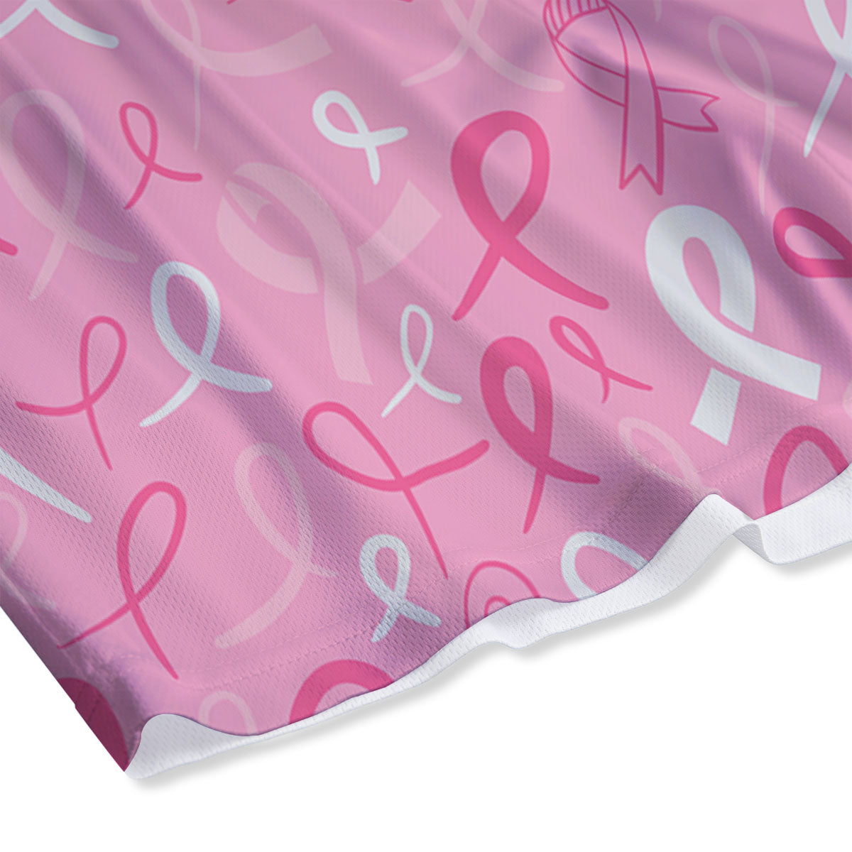 Breast Cancer Ribbon Pink Print Pattern Mesh Shorts