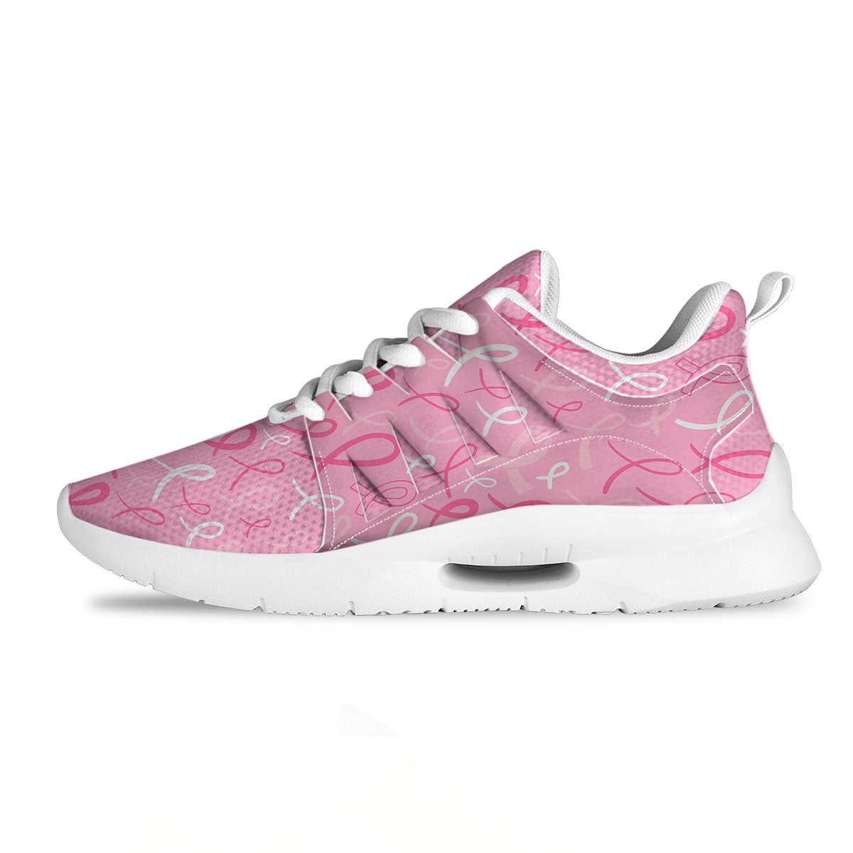 Breast Cancer Ribbon Pink Print Pattern Tennis Shoes-grizzshop