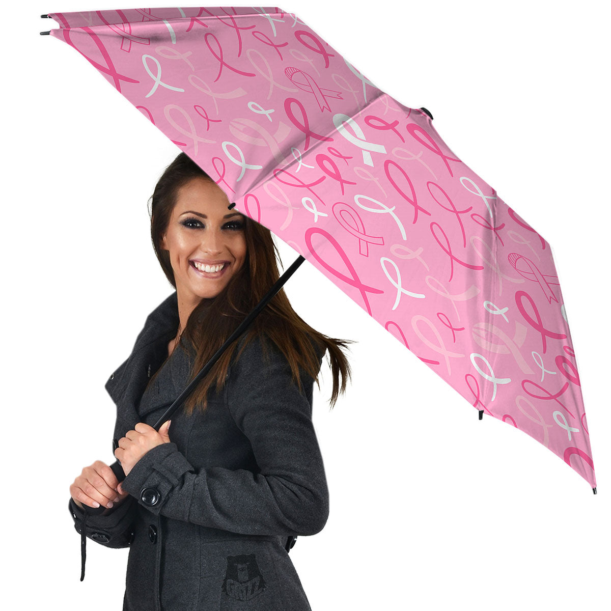 Breast Cancer Ribbon Pink Print Pattern Umbrella-grizzshop