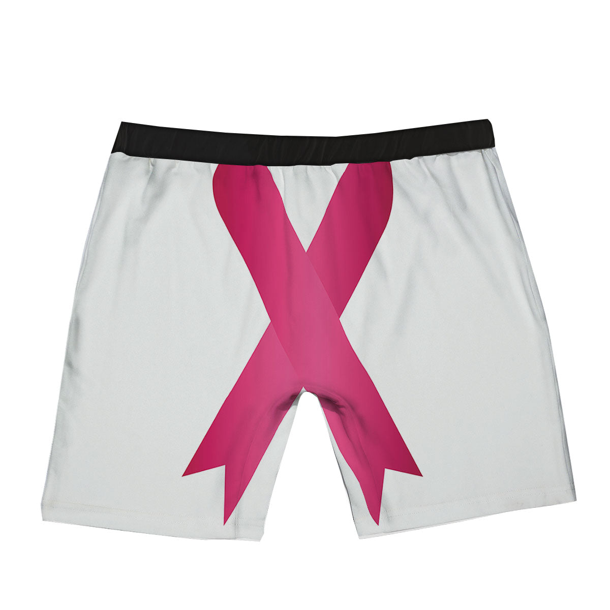 Breast Cancer White And Pink Print Boxer Briefs-grizzshop