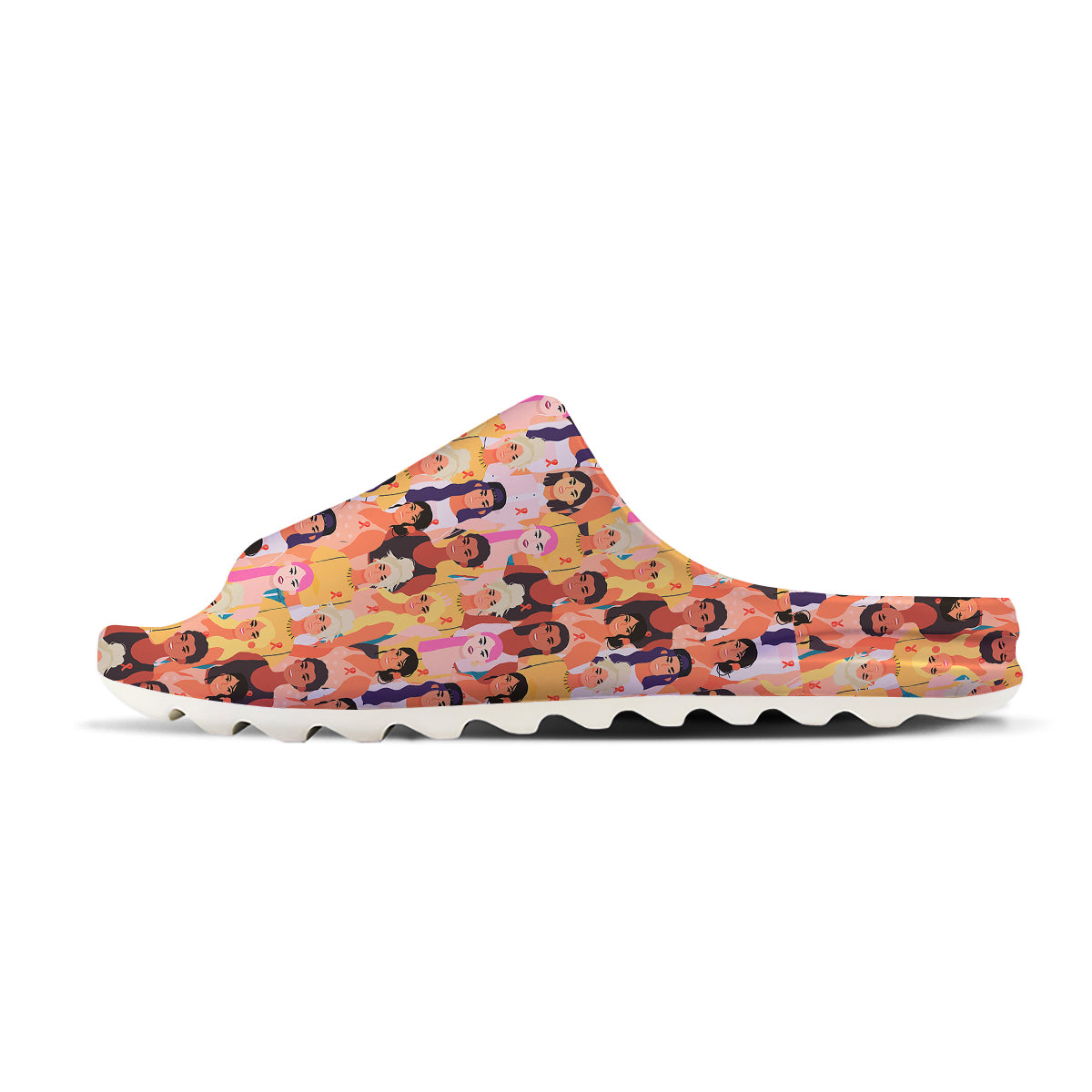 Breast Cancer Be Strong Print Pattern Sandals-grizzshop