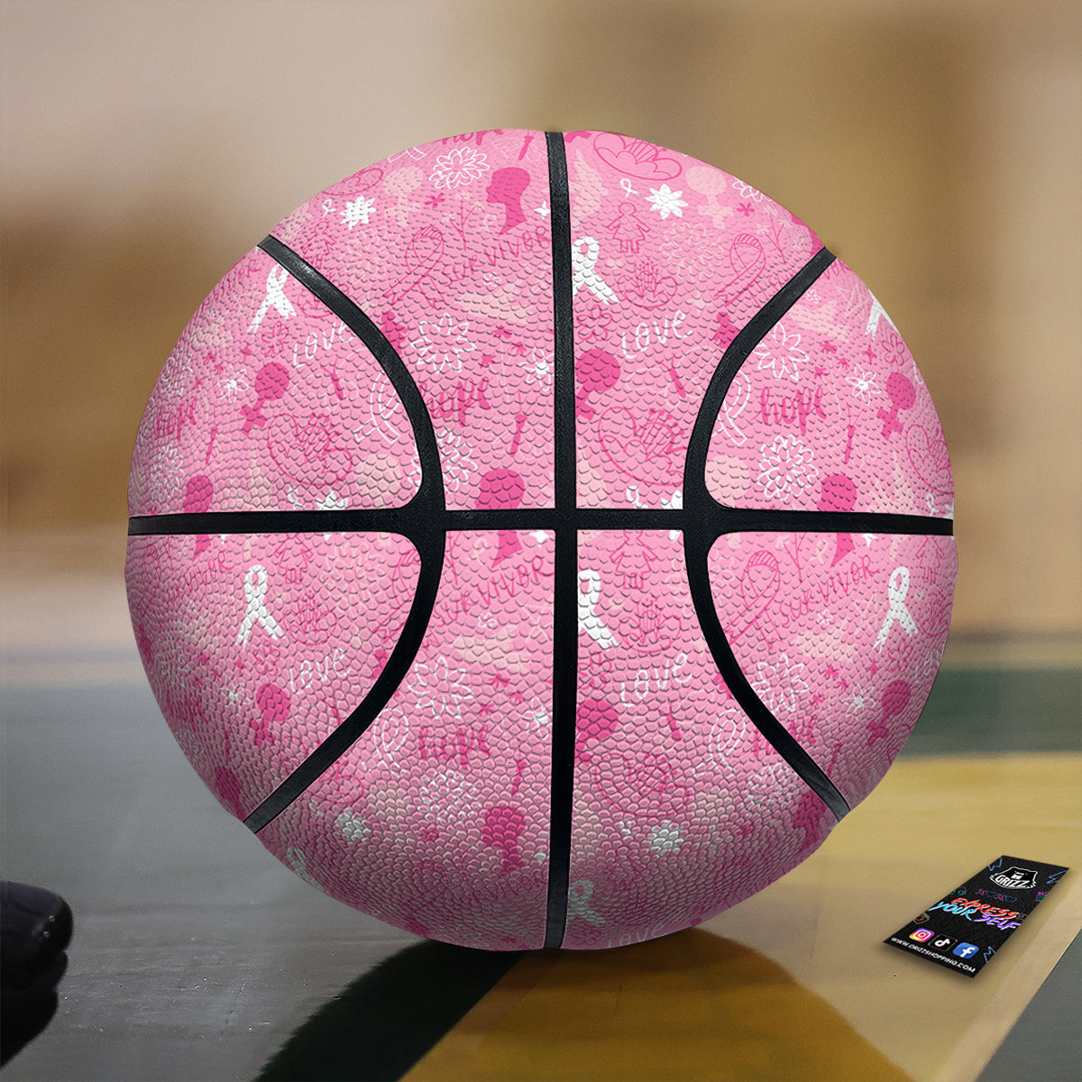 Bohemian Paisley Floral Print Pattern Basketball