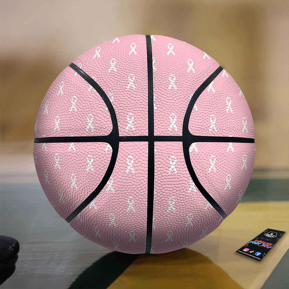 Breast Cancer Pink Pink Pattern Basketball