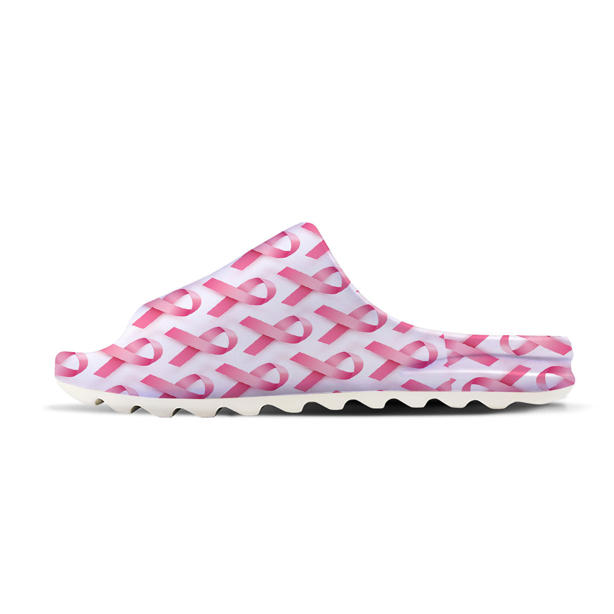 Breast Cancer Pink Ribbon Print Pattern Sandals-grizzshop