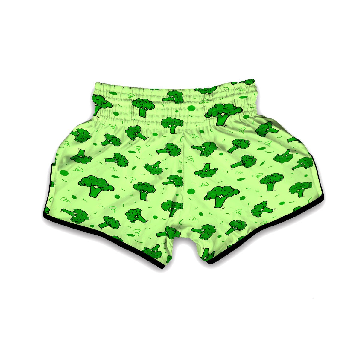 Broccoli Doodle Muay Thai Boxing Shorts-grizzshop