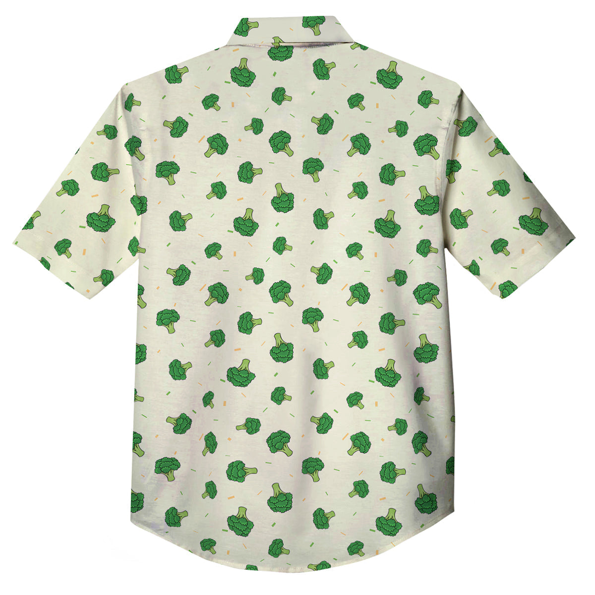 Broccoli Green Print Pattern Button Up Shirt-grizzshop