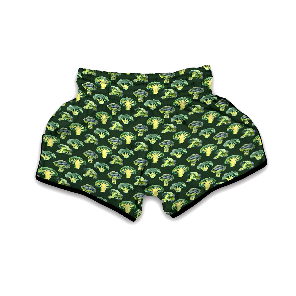 Broccoli Print Muay Thai Boxing Shorts-grizzshop