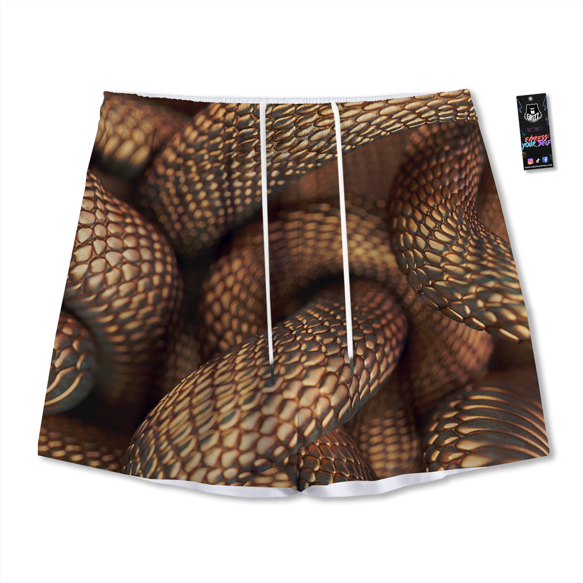 Butterfly And Girly Heart Print Pattern Mesh Shorts