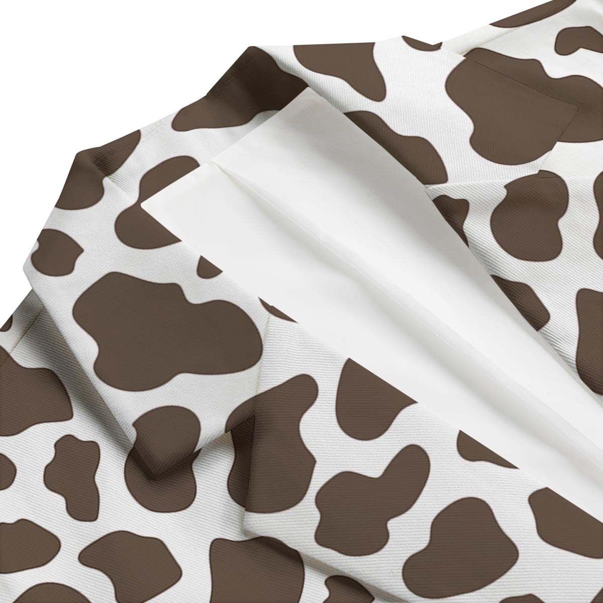 Brown Cow Pattern Print Men's Blazer-grizzshop