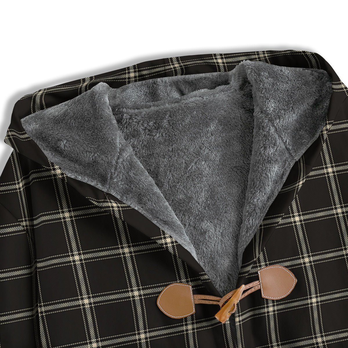 Brown Dark Check Print Pattern Men's Windbreaker Jacket-grizzshop