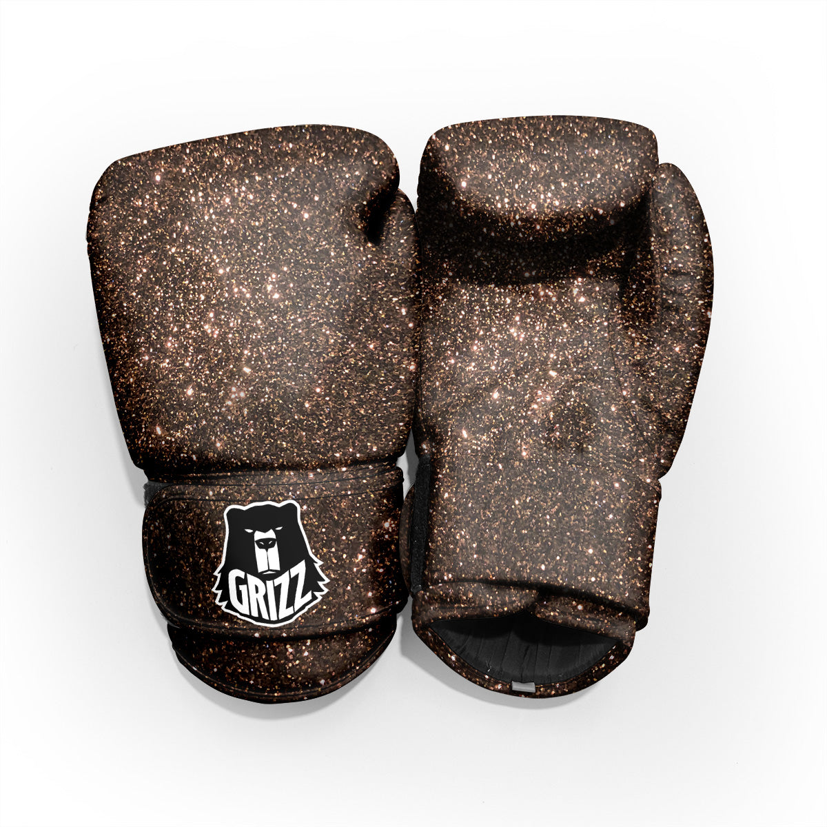 Brown Glitter Print Pro Boxing Glove