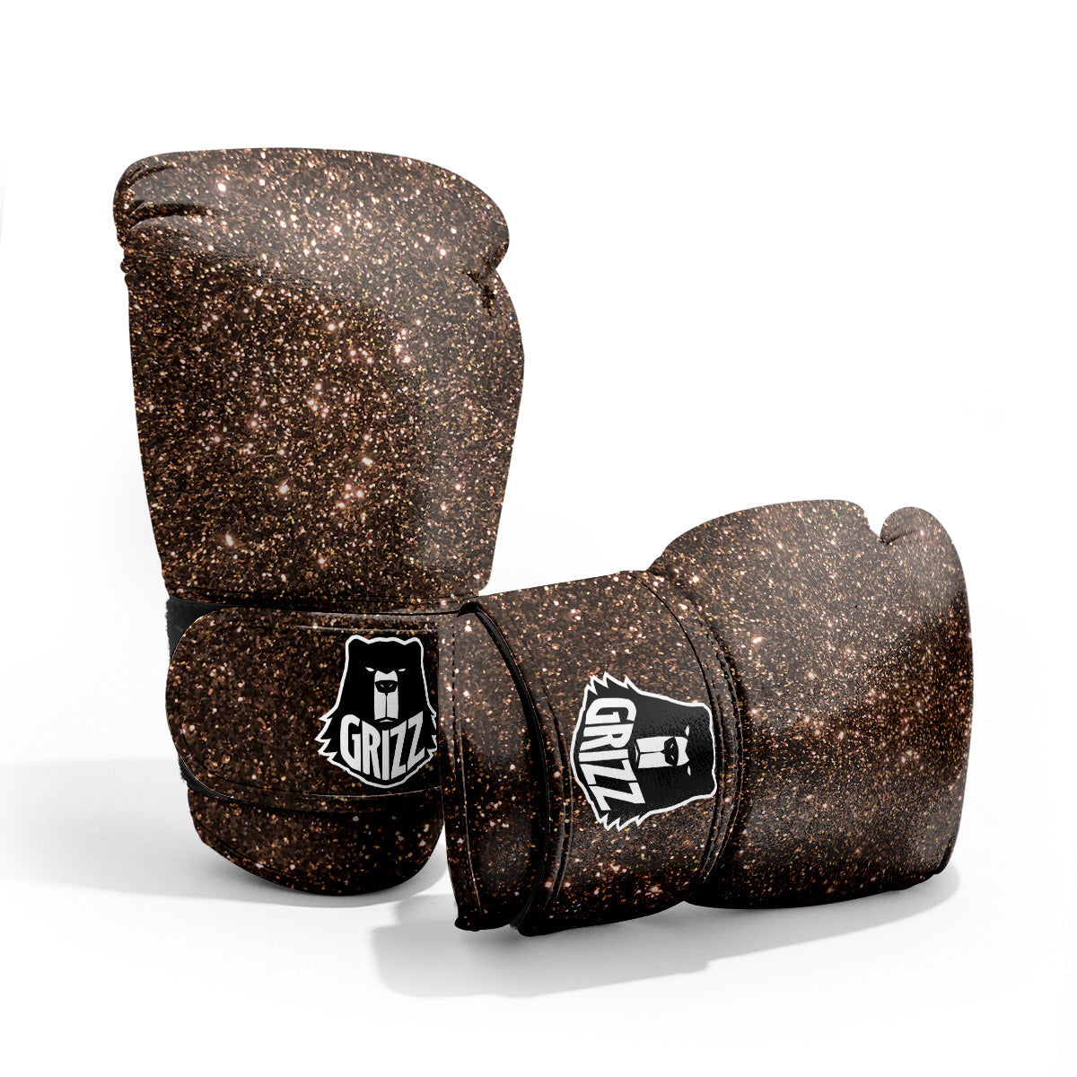 Brown Glitter Print Pro Boxing Glove