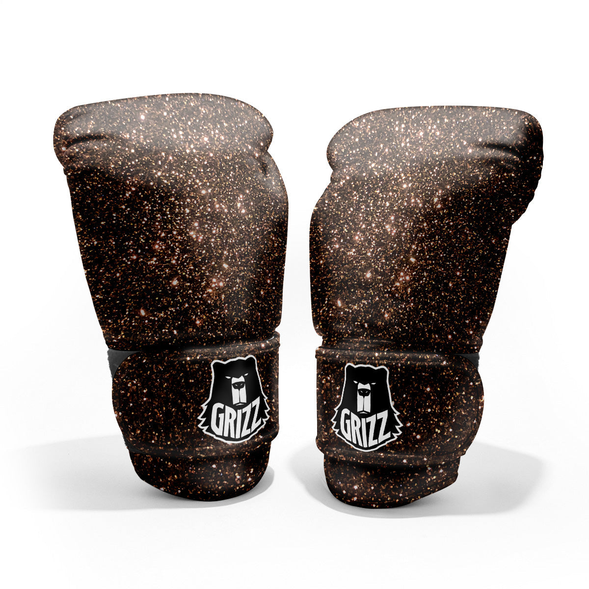 Brown Glitter Print Pro Boxing Glove