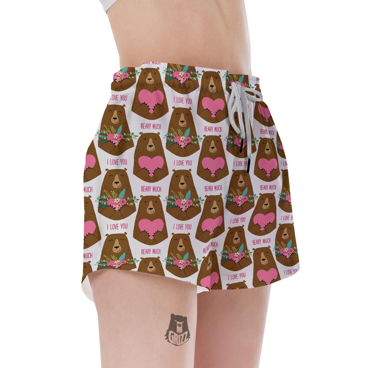 Brown Mama Bear Women's Shorts-grizzshop