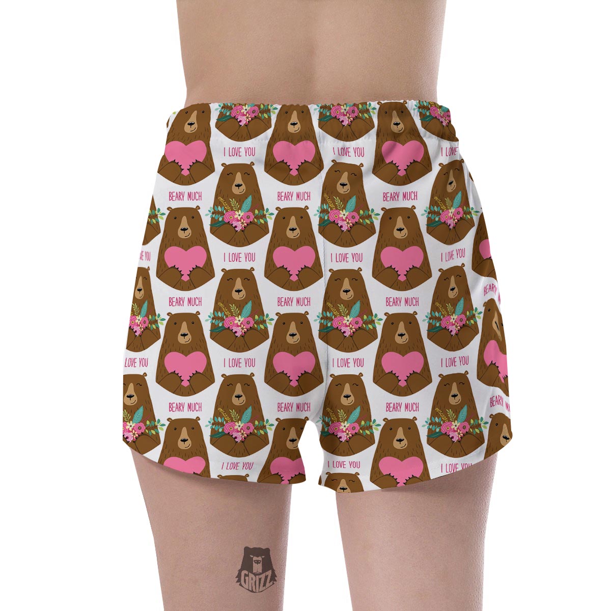 Brown Mama Bear Women's Shorts-grizzshop