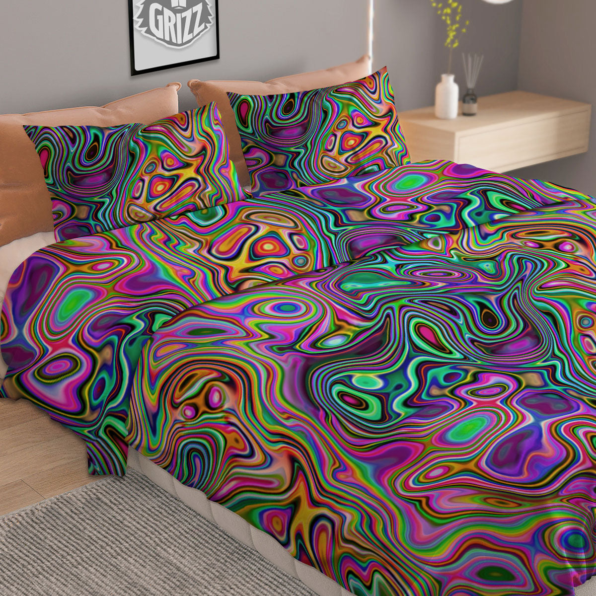 Blanket Stripe Tribal Mexican Print Duvet Cover Bedding Set