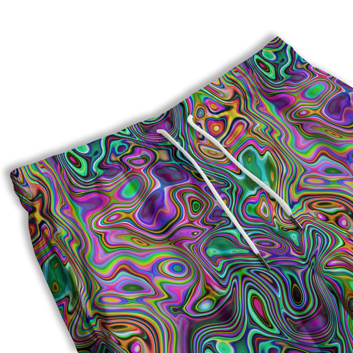 Bubble Psychedelic Print Pattern Men's Athletic Shorts-grizzshop
