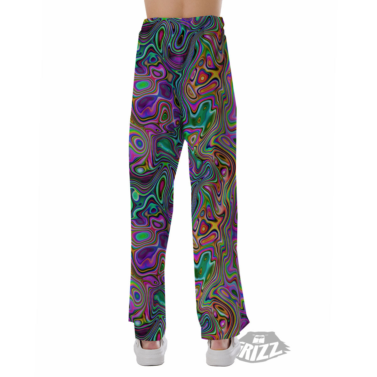 Bubble Psychedelic Print Pattern Pajama Pants-grizzshop