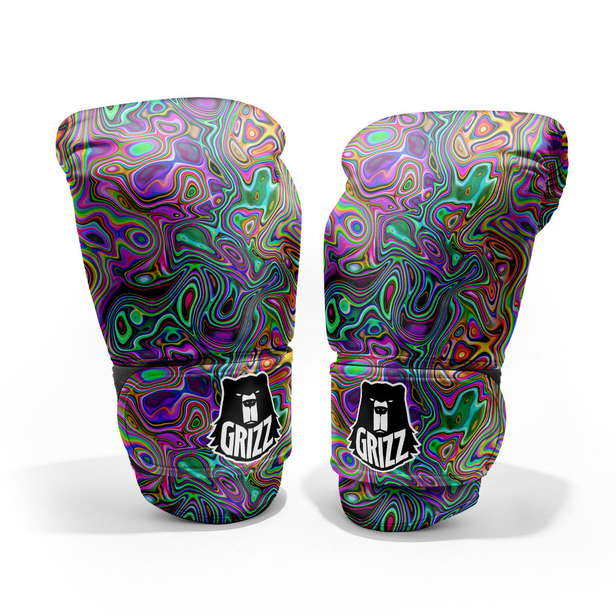 Bubble Psychedelic Print Pattern Pro Boxing Glove