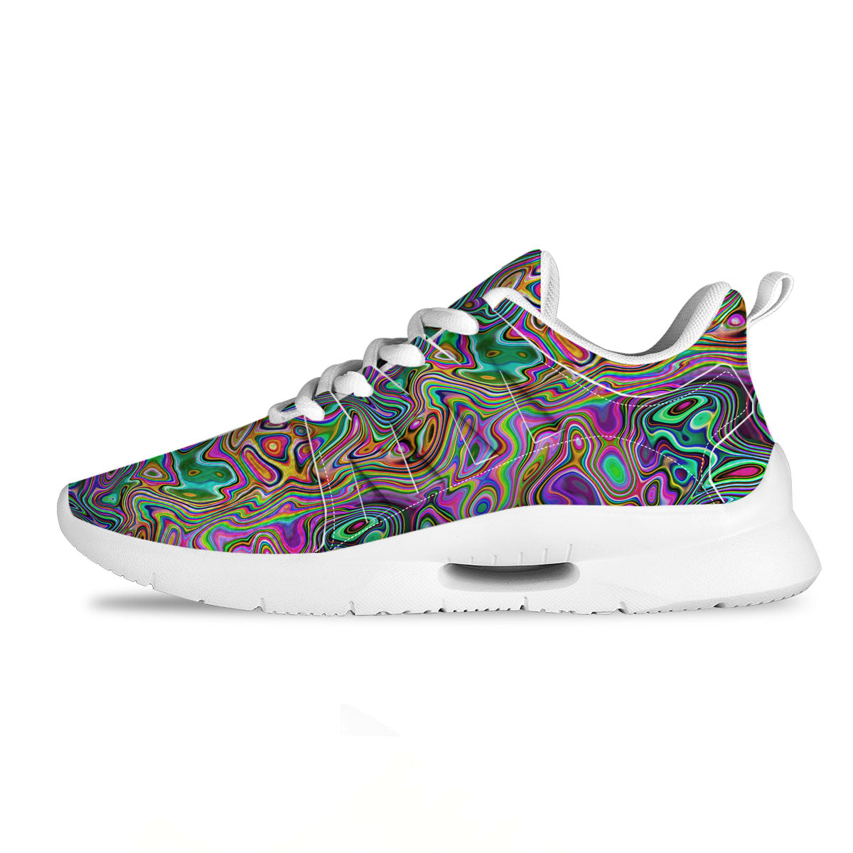 Bubble Psychedelic Print Pattern Tennis Shoes-grizzshop