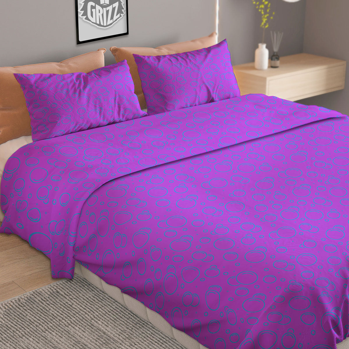 Cactus Cute Cartoon Print Pattern Duvet Cover Bedding Set