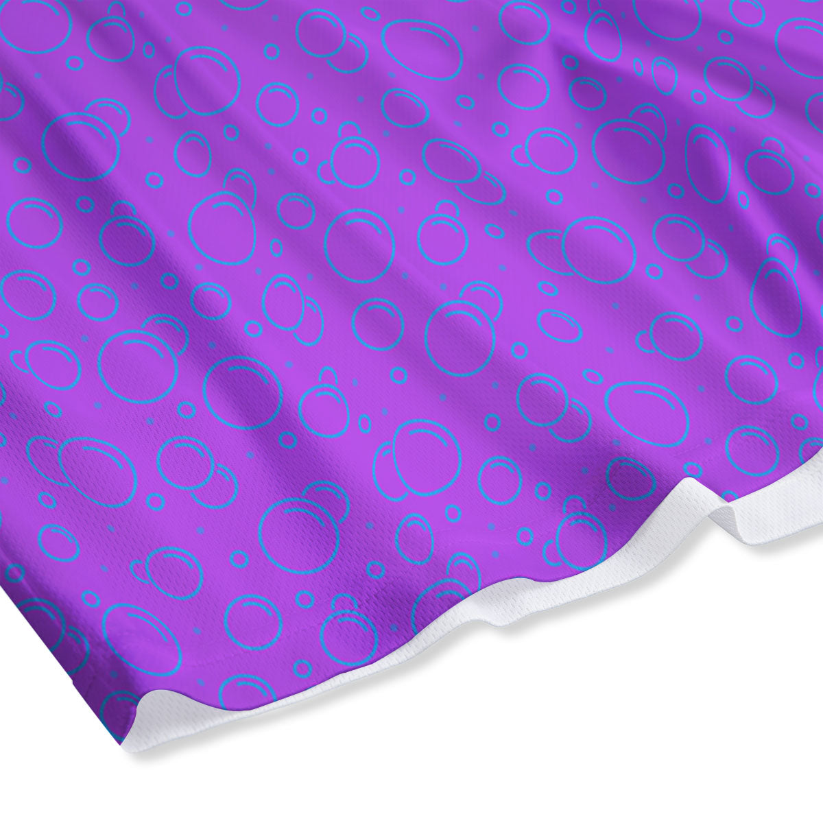 Bubble Purple Print Pattern Mesh Shorts-grizzshop
