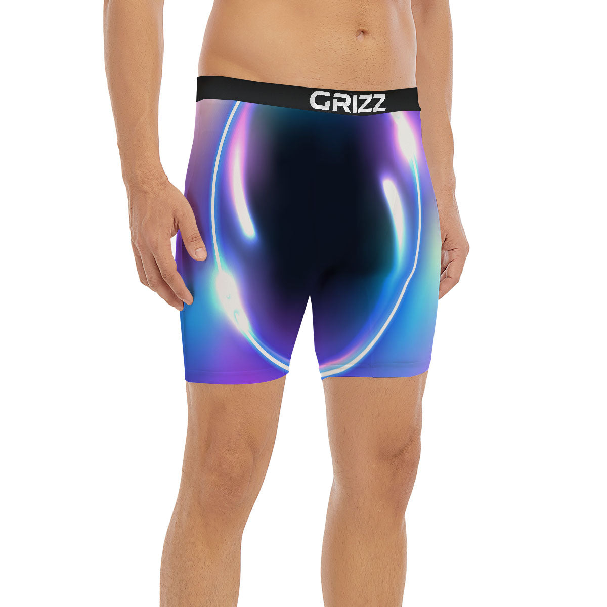 Bubble Rave Print Boxer Briefs-grizzshop