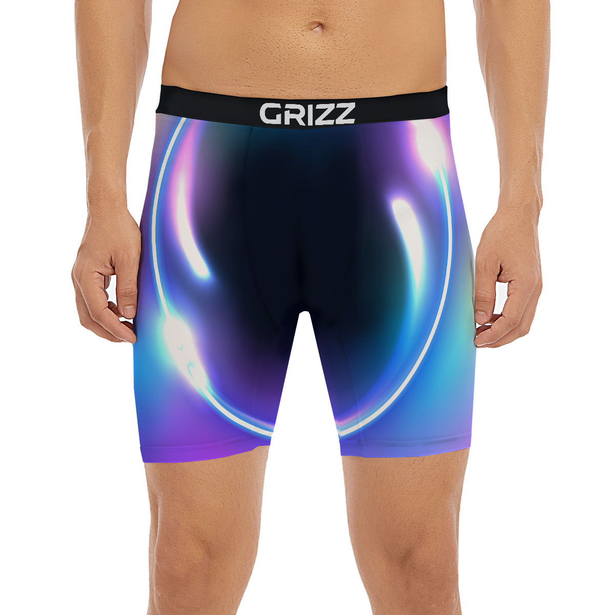 Bubble Rave Print Boxer Briefs-grizzshop