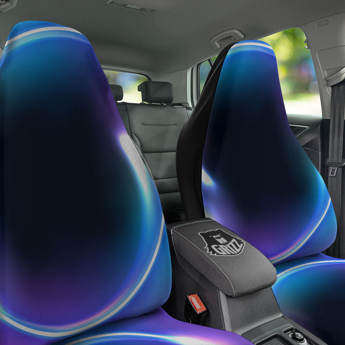Bubble Rave Print Car Seat Covers-grizzshop