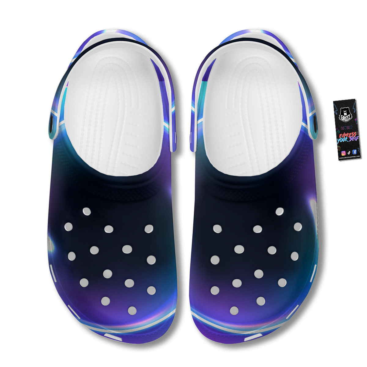 Bubble Rave Print Clog-grizzshop