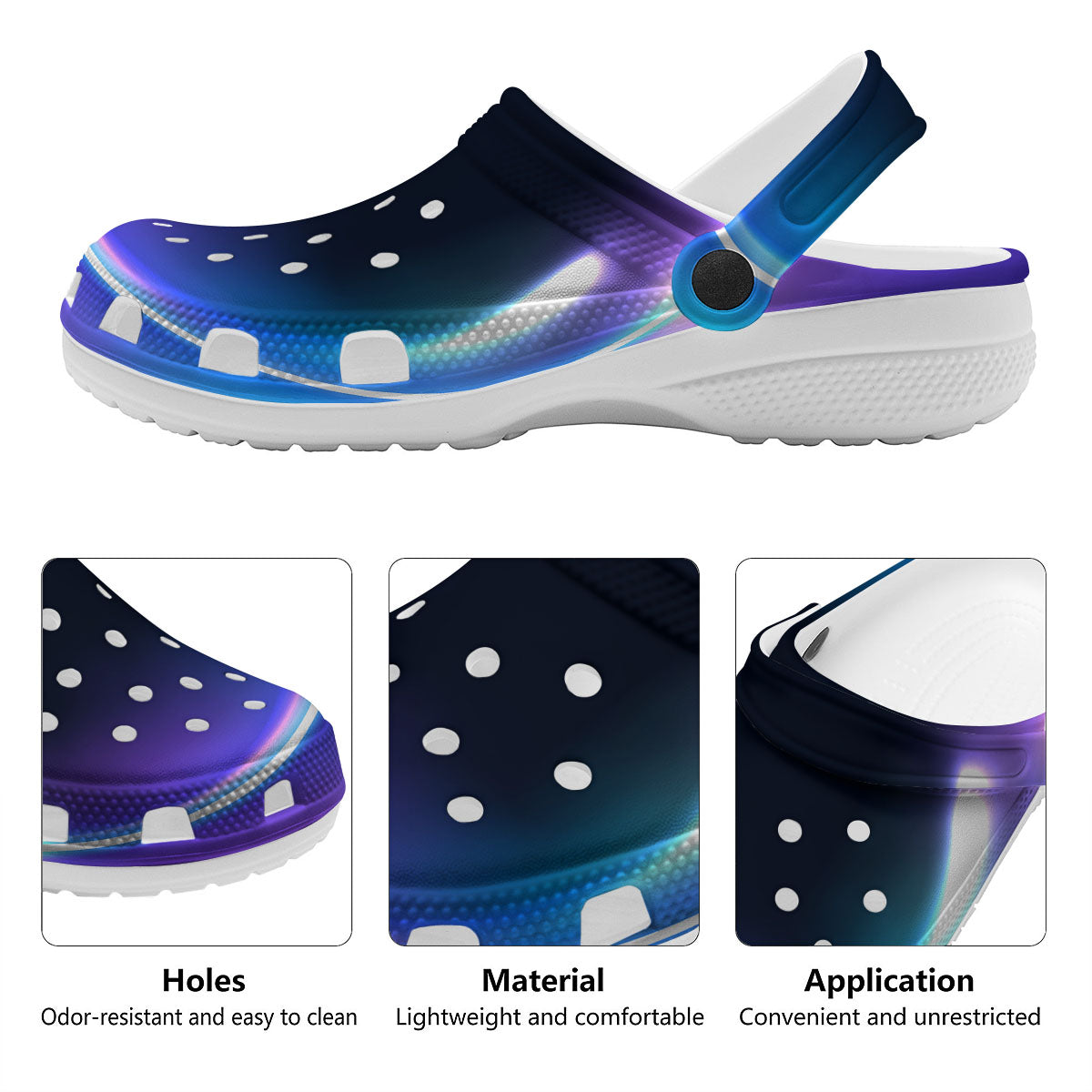 Bubble Rave Print Clog-grizzshop
