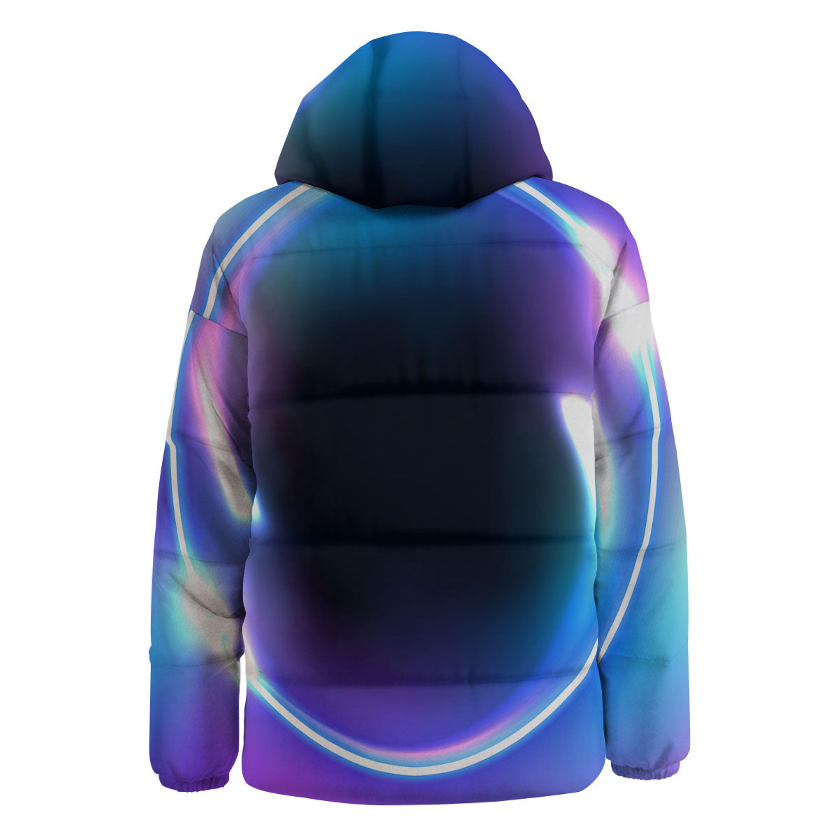 Bubble Rave Print Down Jacket-grizzshop