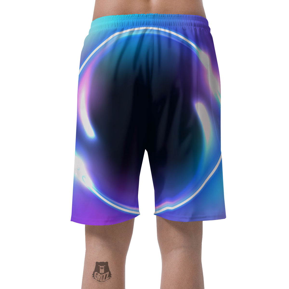 Bubble Rave Print Men's Shorts-grizzshop