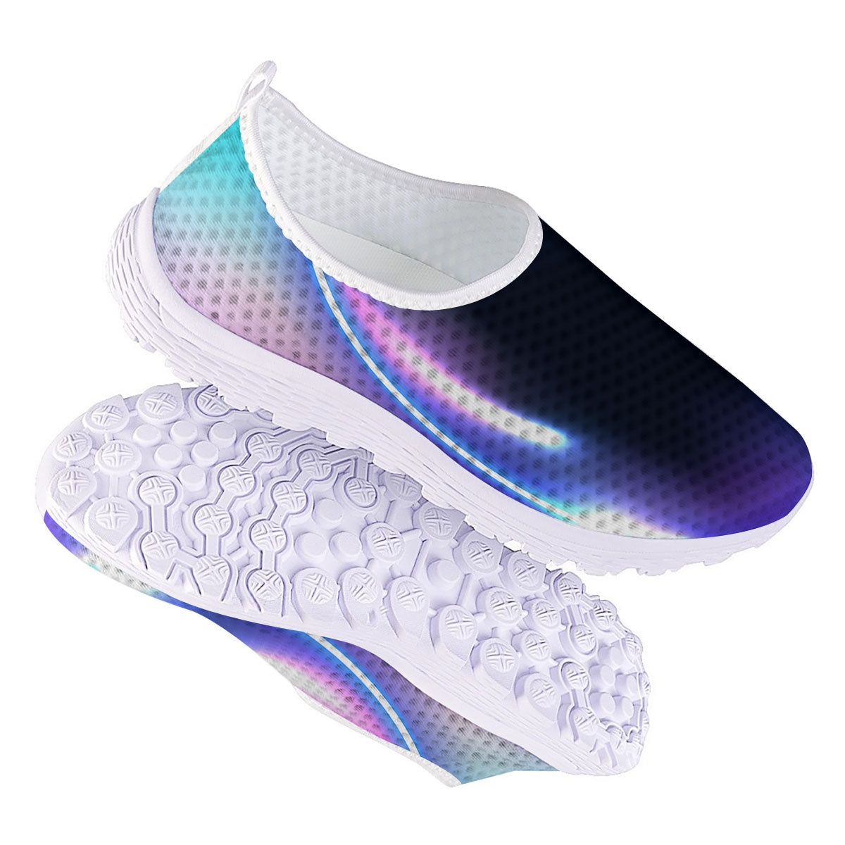 Bubble Rave Print Nurse Shoes-grizzshop