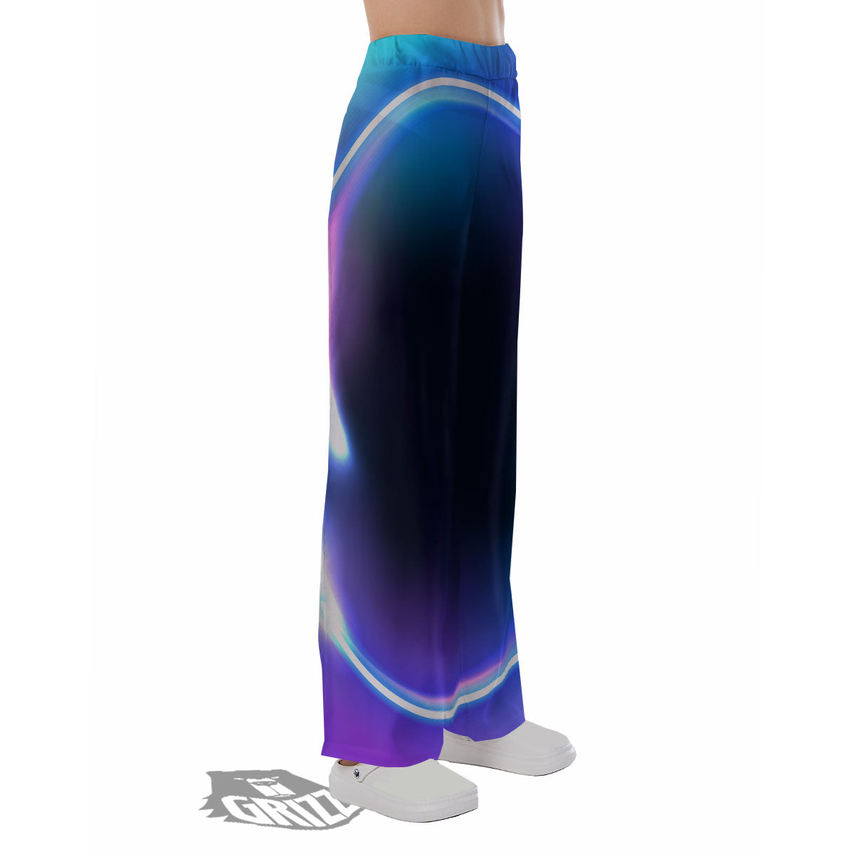 Bubble Rave Print Pajama Pants-grizzshop
