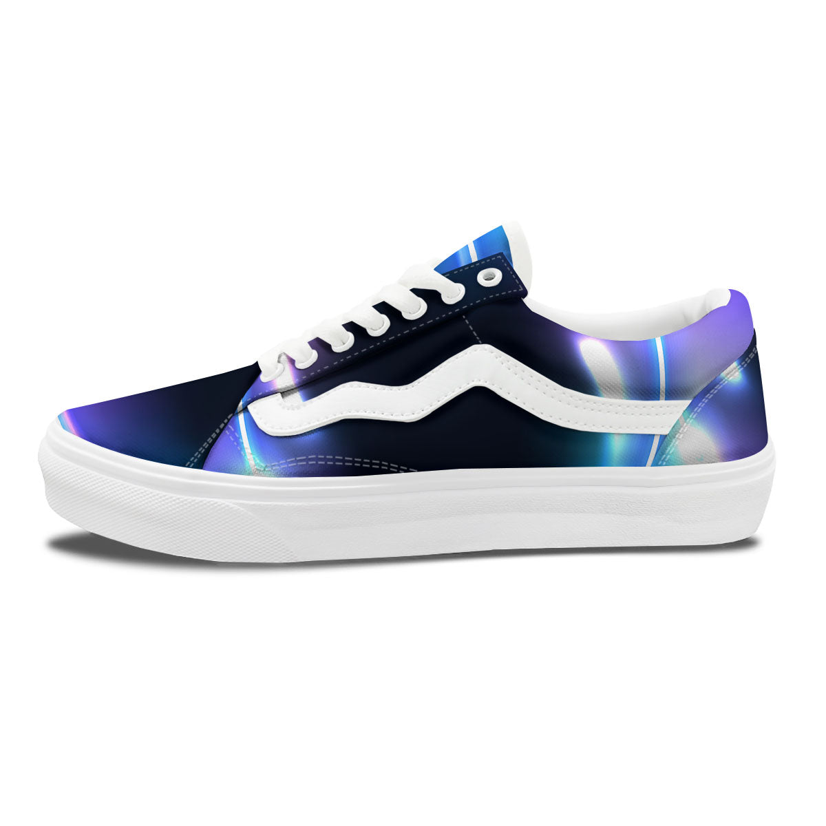 Bubble Rave Print Skate Shoes-grizzshop