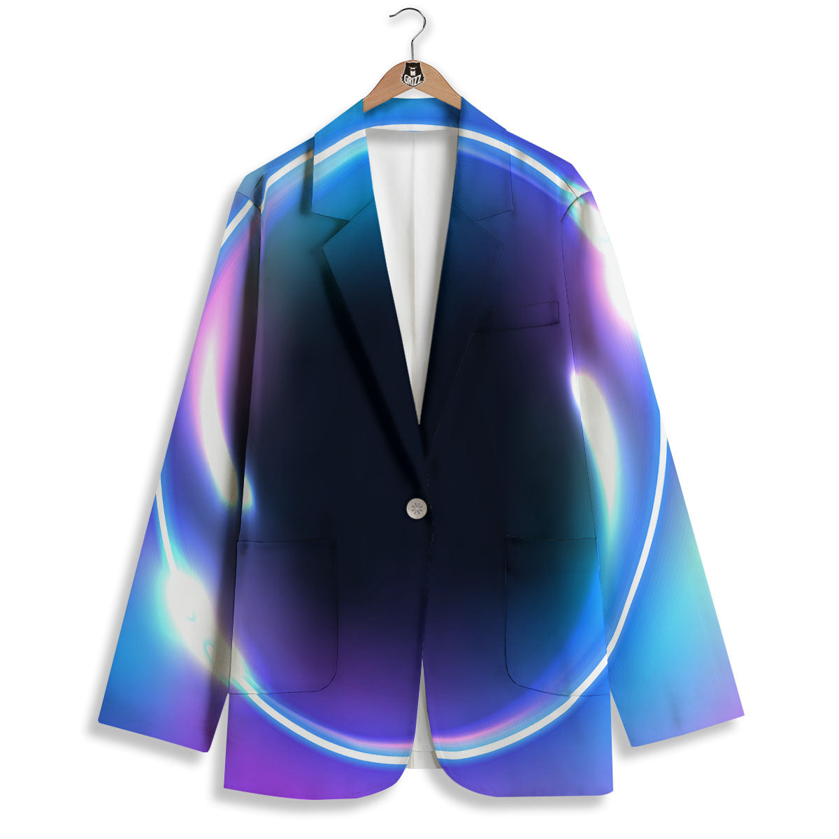 Bubble Rave Print Women's Blazer-grizzshop