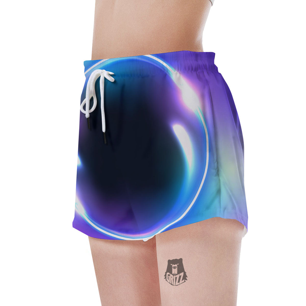 Bubble Rave Print Women's Shorts-grizzshop