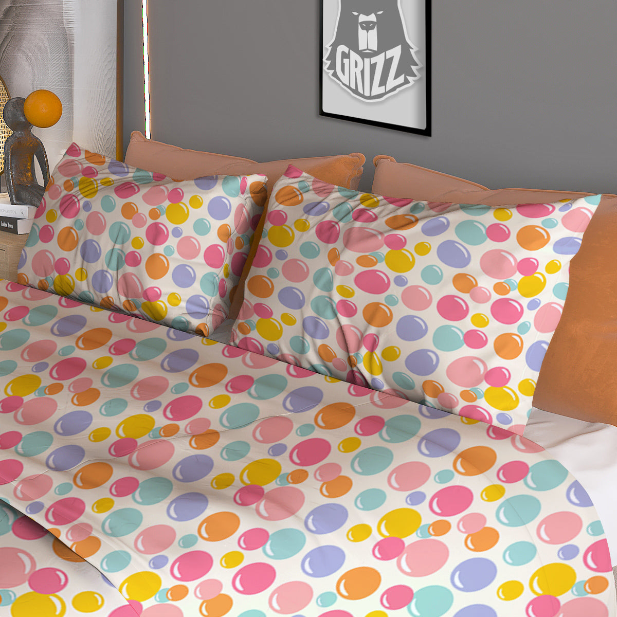 Calavera Cat Day Of The Dead Print Pattern Duvet Cover Bedding Set