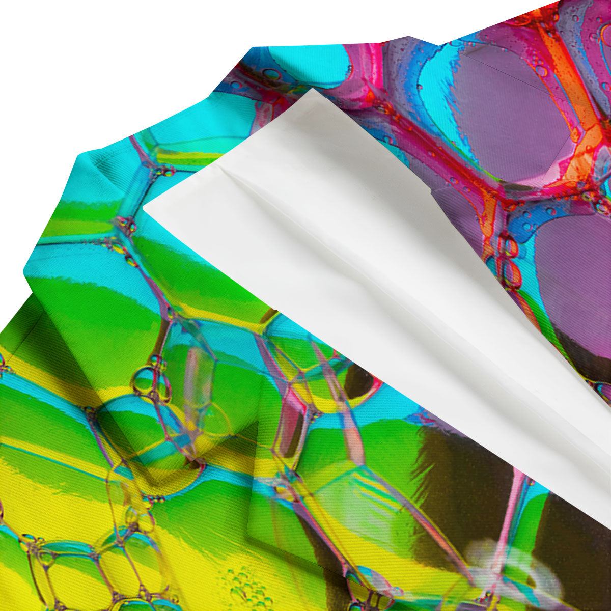 Bubble Soap Psychedelic Print Men's Blazer-grizzshop