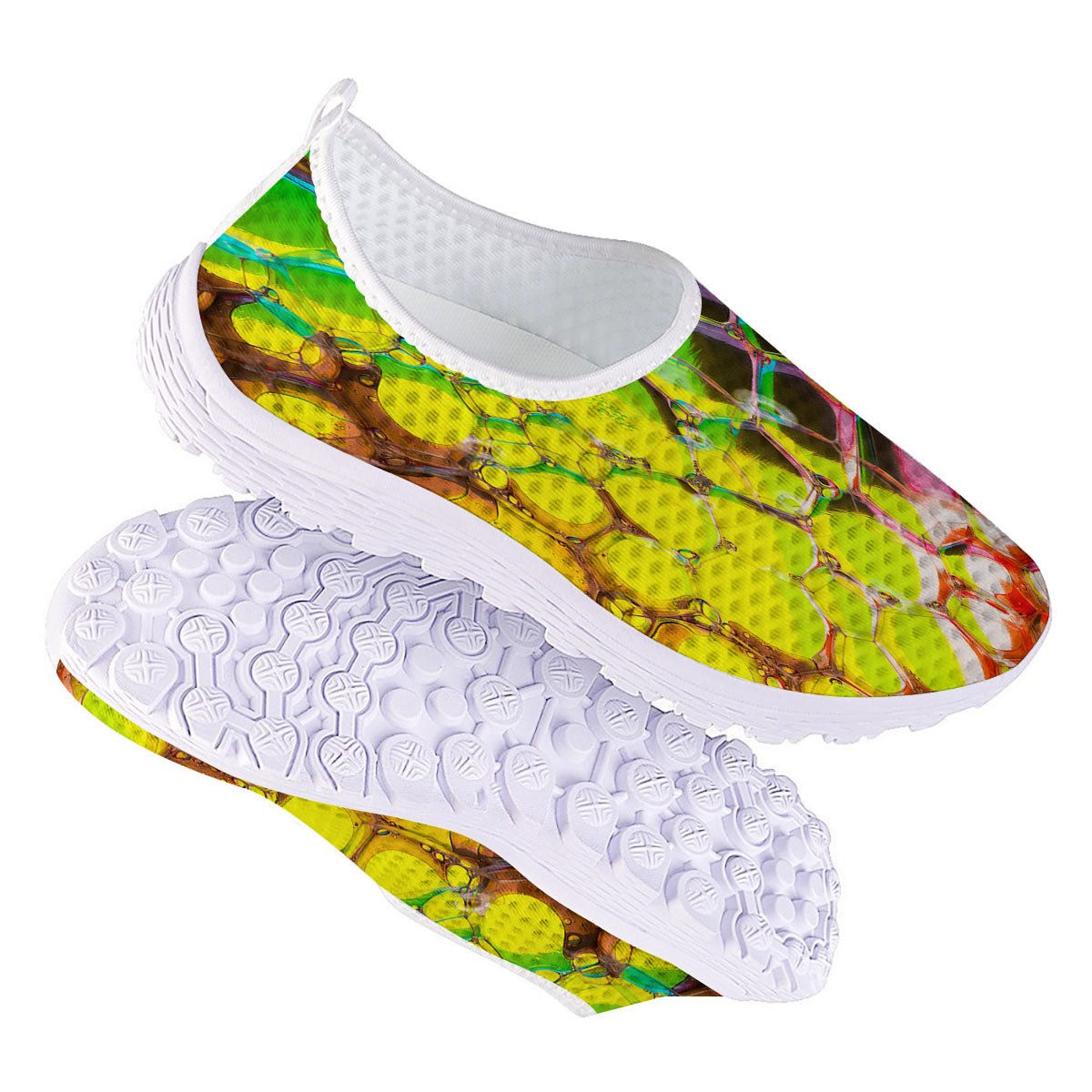 Bubble Soap Psychedelic Print Nurse Shoes-grizzshop