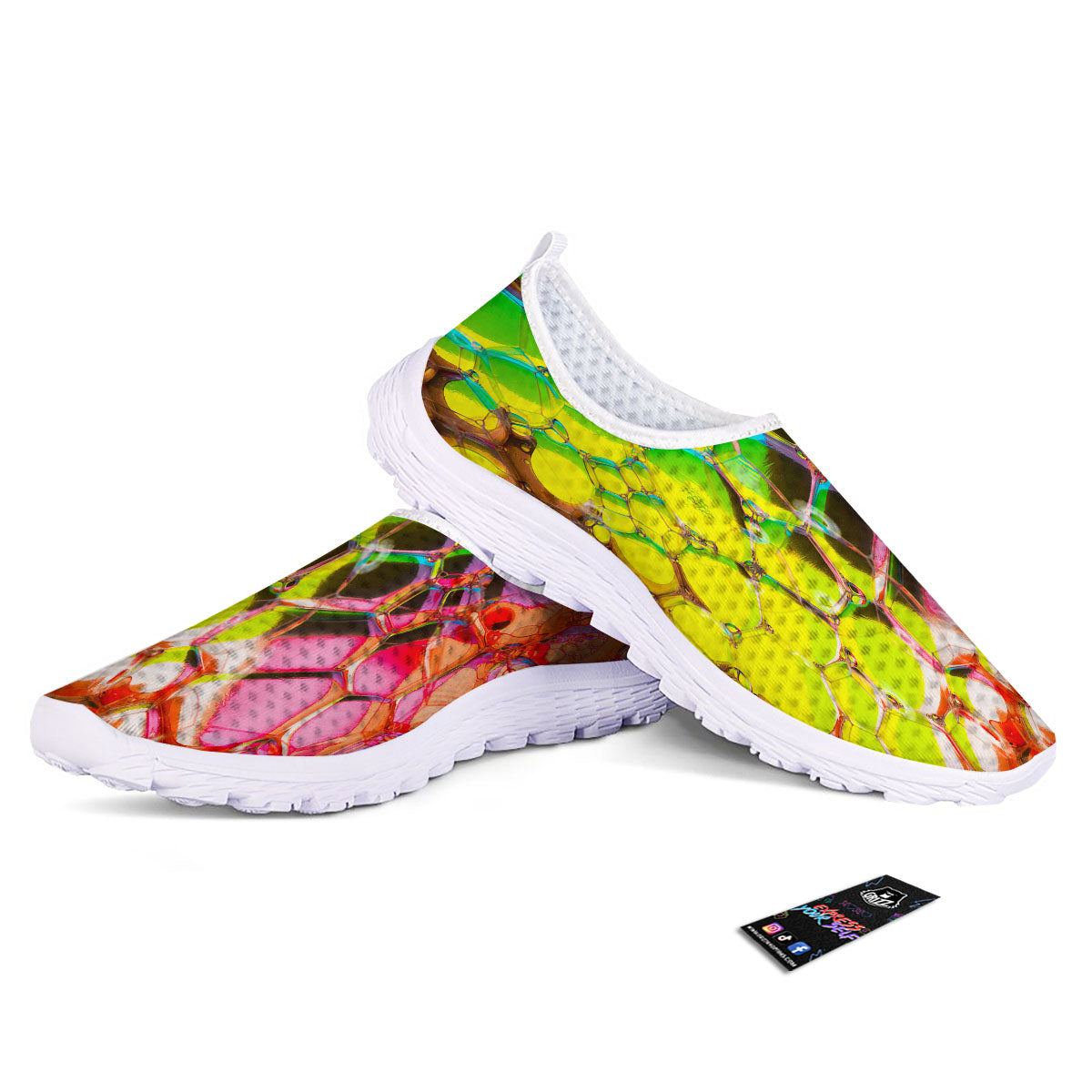 Bubble Soap Psychedelic Print Nurse Shoes-grizzshop