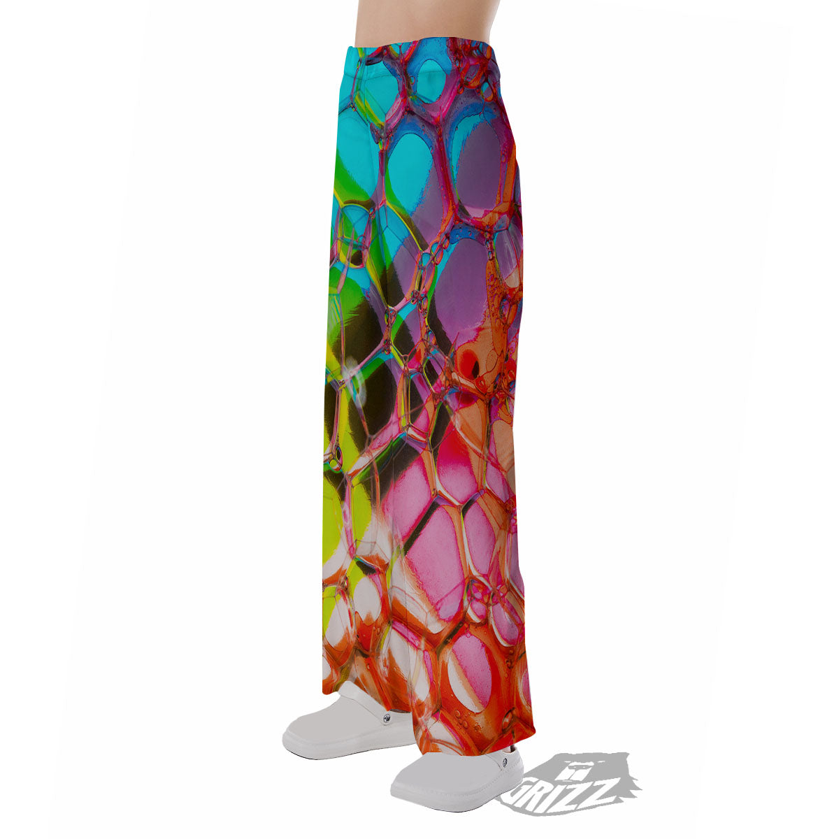 Bubble Soap Psychedelic Print Pajama Pants-grizzshop