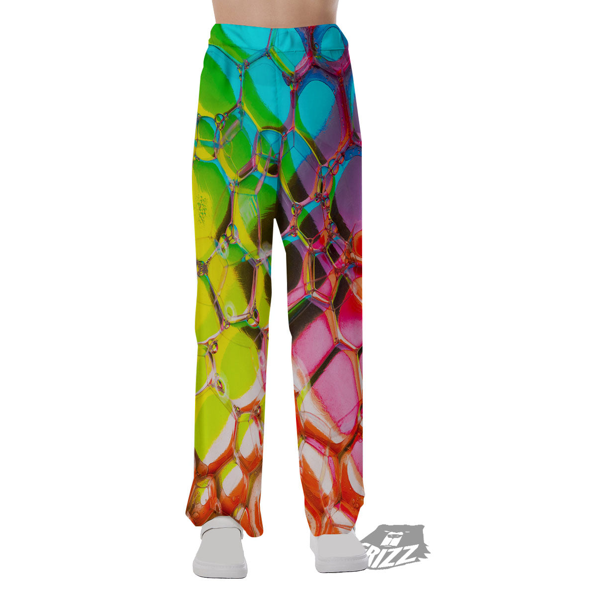 Bubble Soap Psychedelic Print Pajama Pants-grizzshop